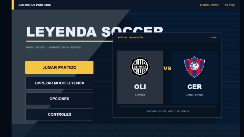 Centro de partidos de Leyenda Soccer